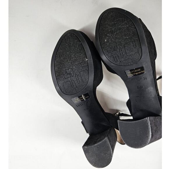 Unisa Odran Black Platform Heels Women Size 6.5 - Picture 5 of 7